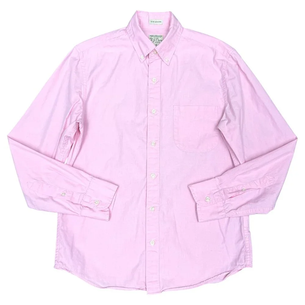 J. CREW Men's EUC Slim Untucked Organic Cotton Poplin Shirt Stretch‎ | Size S